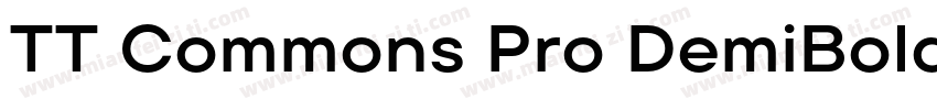 TT Commons Pro DemiBold字体转换